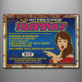 Joannas vintage aluminium sign