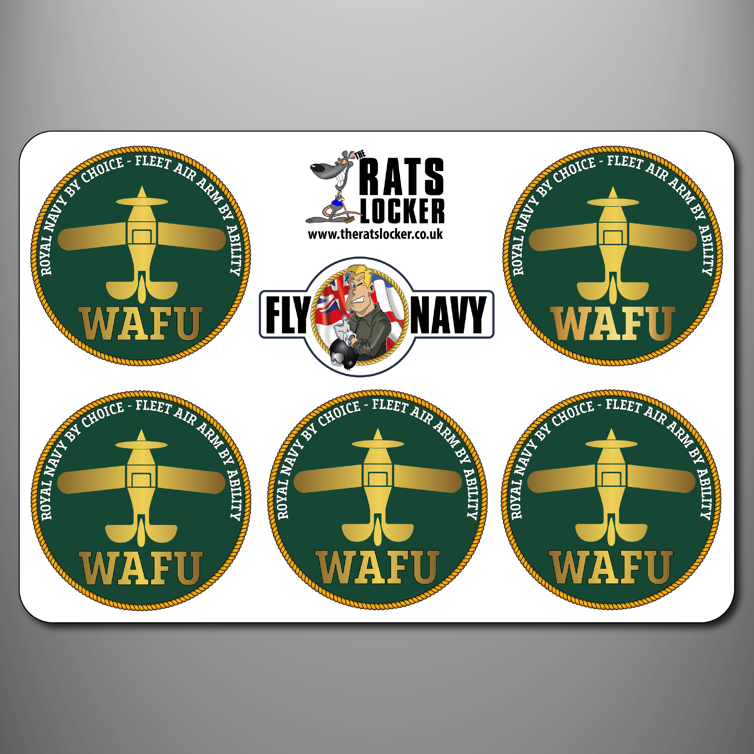 Fleet Air Arm 'WAFU' Self Adhesive Sticker Sheet