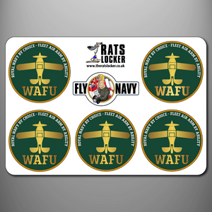 Fleet Air Arm 'WAFU' Self Adhesive Sticker Sheet