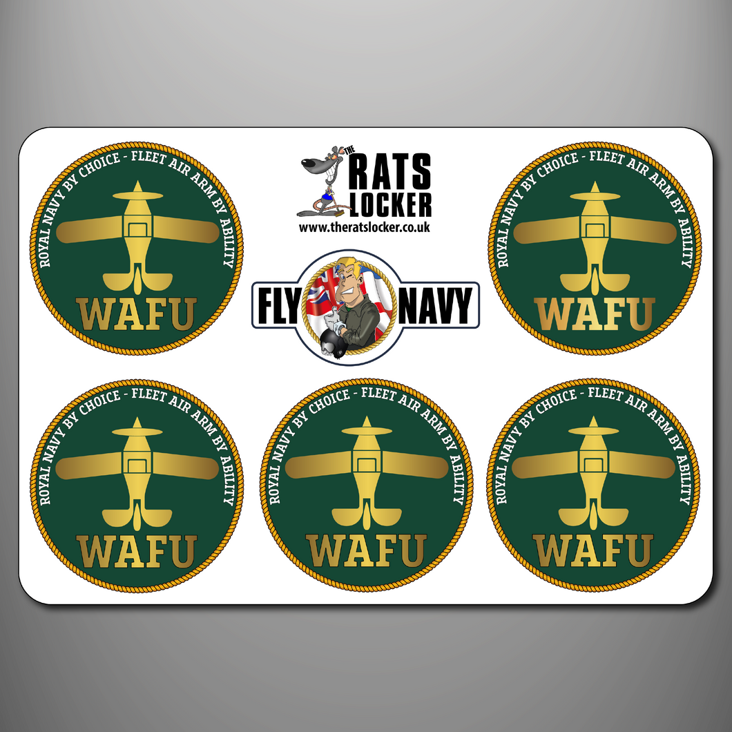 Fleet Air Arm 'WAFU' Self Adhesive Sticker Sheet