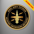 Royal Navy Veteran 'Weapons Engineering Mechanic' Car Window Sticker