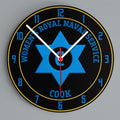 WRNS Veteran 'Cook' design on a glass wall clock