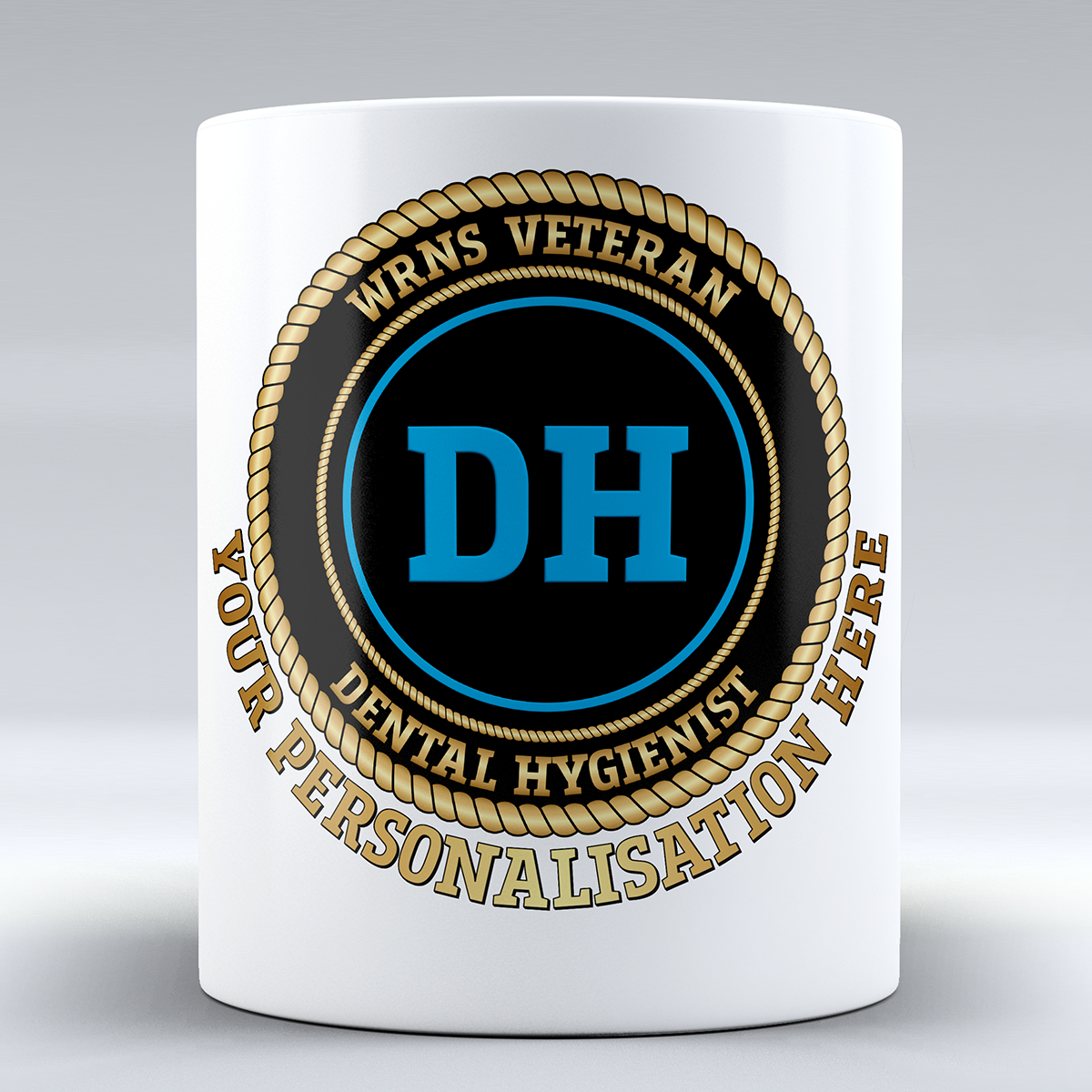 Women's Royal Naval Service Veteran 'Dental Hygienist' Branch Badge Personalised Mug