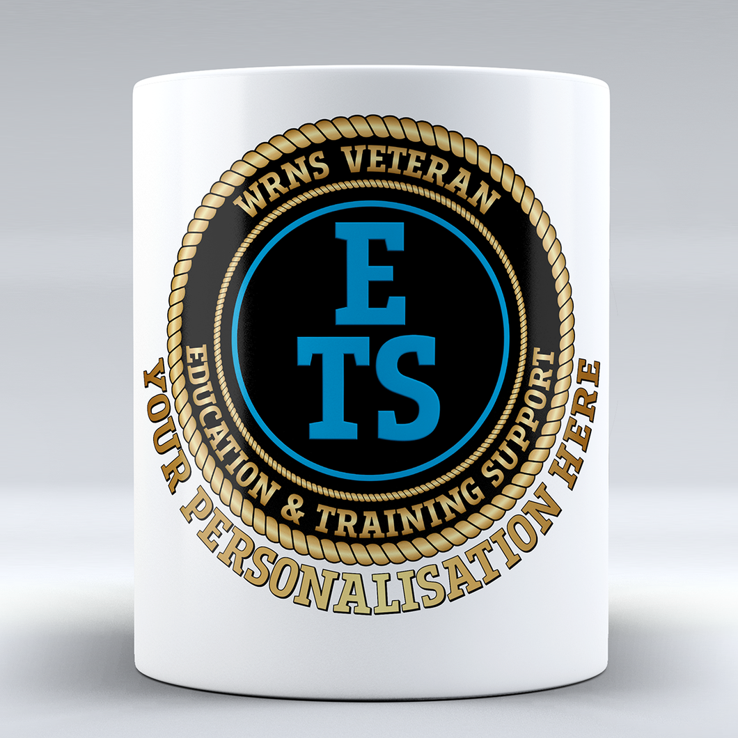 Women's Royal Naval Service Veteran 'Education & Training Support' Branch Badge Personalised Mug