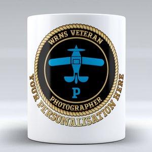 Women's Royal Naval Service Veteran 'FAA - Photographer' Branch Badge Personalised Mug