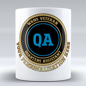 Women's Royal Naval Service Veteran 'Quarters Assistant' Branch Badge Personalised Mug