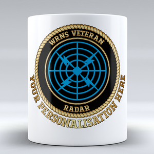 Women's Royal Naval Service Veteran 'Radar' Branch Badge Personalised Mug