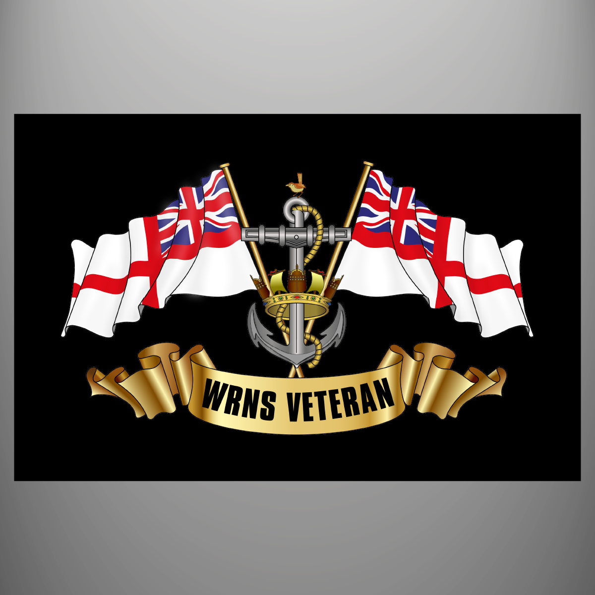 WRNS Veteran Ensigns embroidered sew-on badge