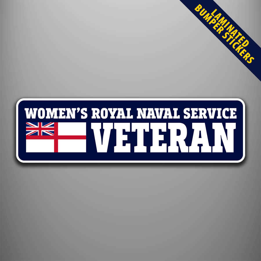 Women's Royal Naval Service Veteran Laminated Bumper Stickers