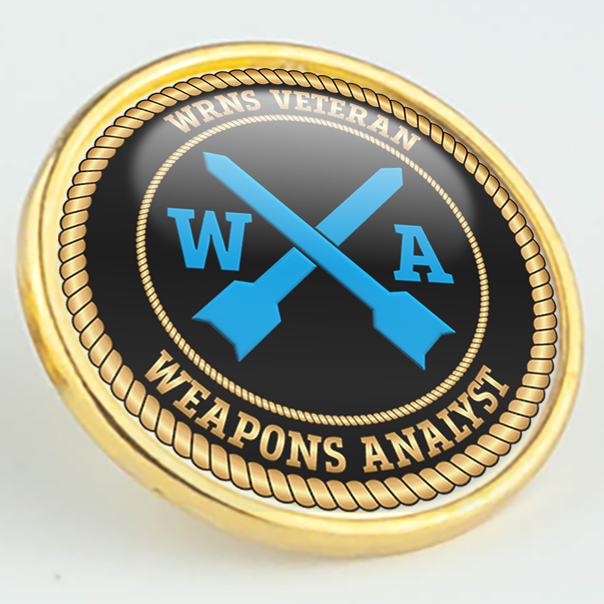 WRNS Veteran 'Weapons Analyst' Pin/Lapel Badge