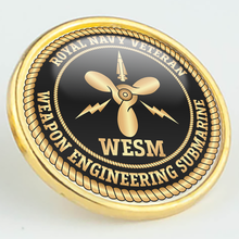 Load image into Gallery viewer, Royal Navy Veteran &#39;Weapon Engineering Submarine&#39; Pin/Lapel Badge
