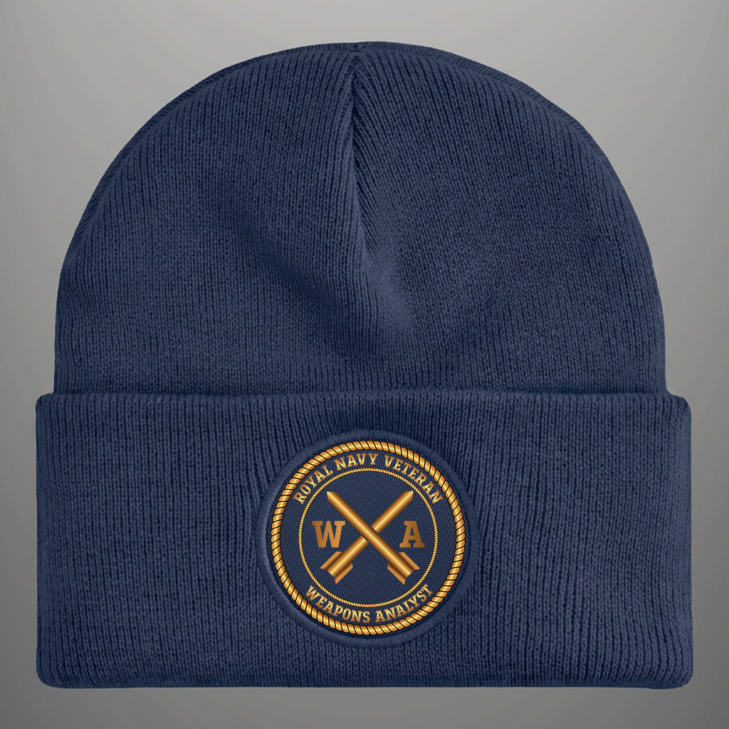 Royal Navy Veteran 'Weapons Analyst' - Beanie Hat