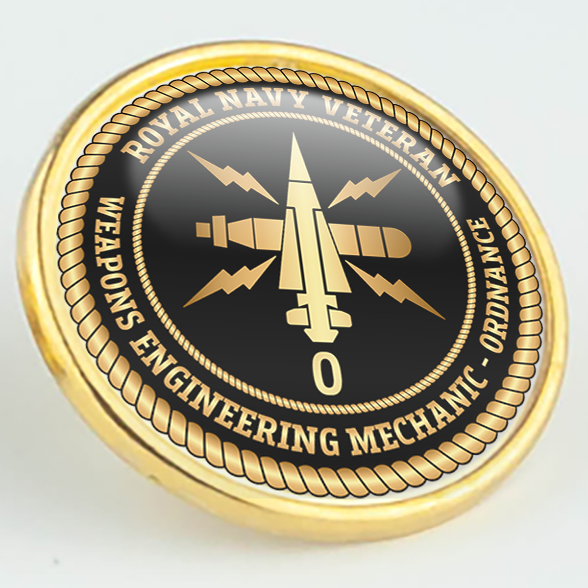 Royal Navy Veteran 'Weapons Engineering Mechanic - Ordnance' Pin/Lapel Badge
