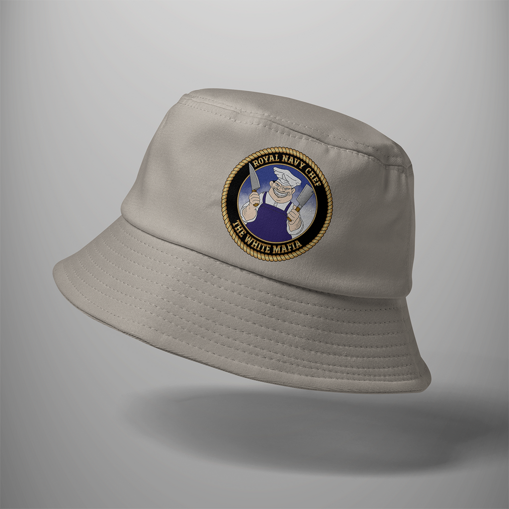 Royal Navy Chef 'The White Mafia' - Bucket Hat