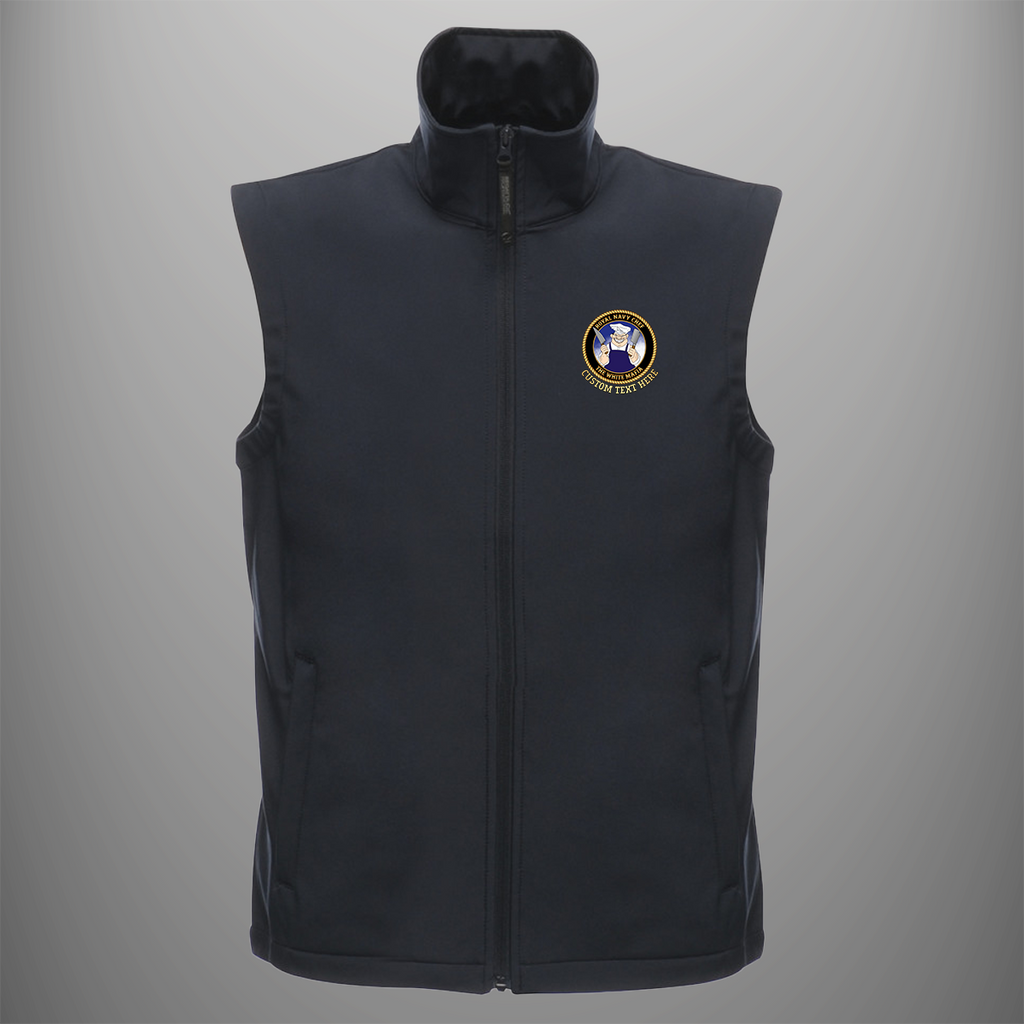 Royal Navy Chefs 'White Mafia' Personalised Soft Shell Bodywarmer