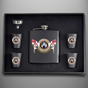 Elite of the Fleet 'White Mafia' Hip Flask - Personalised