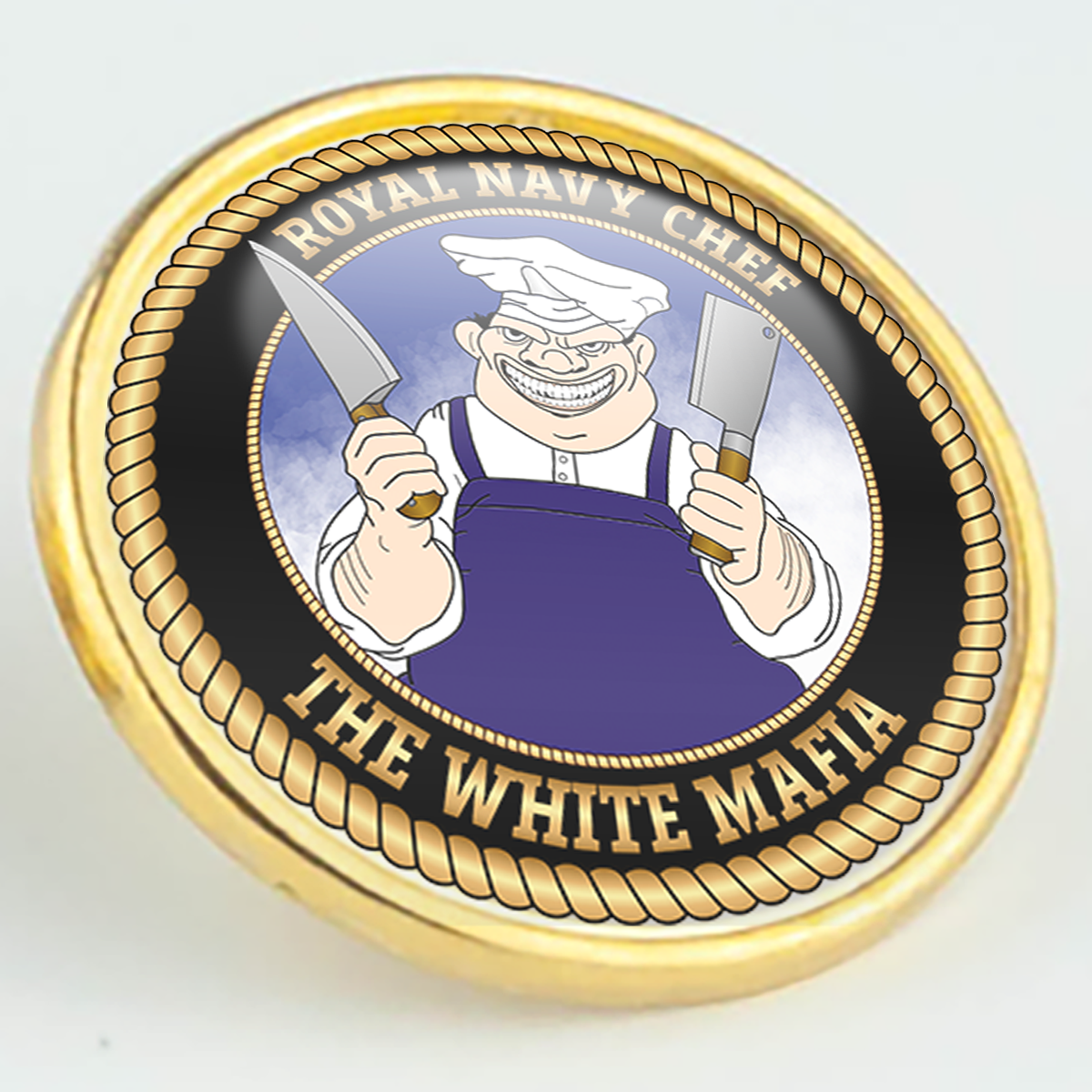 Royal Navy Chef 'White Mafia' Pin/Lapel Badge
