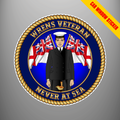 Wrens Veteran Never at Sea car window stickers