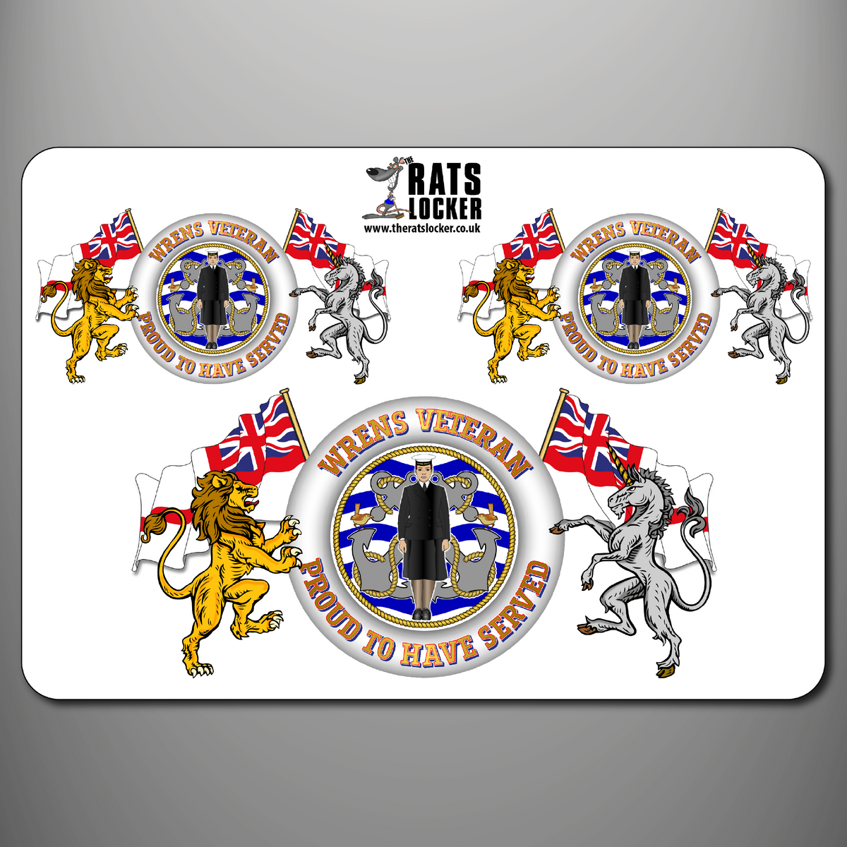 Wrens Veteran Proud to Have Served self-adhesive sticker sheet