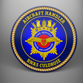 Aircraft Handler 'Naval Air Command Fire Service' — RNAS Culdrose, frosted tempered glass single coaster