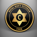 Royal Navy Veteran 'Cook', frosted tempered glass single coaster