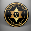 Royal Navy Veteran 'Victualling', frosted tempered glass single coaster