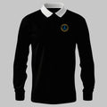 WRNS Education & Training Support Branch Badge rugby shirt in black — front view