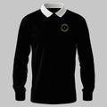 WRNS Educational Assistant Branch Badge rugby shirt in black — front view