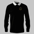 WRNS Electronic Warfare Branch Badge rugby shirt in black — front view