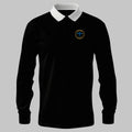 WRNS FAA - Electrical Branch Badge rugby shirt in black — front view