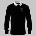 WRNS FAA - Weapons Electrical Branch Badge rugby shirt in black — front view
