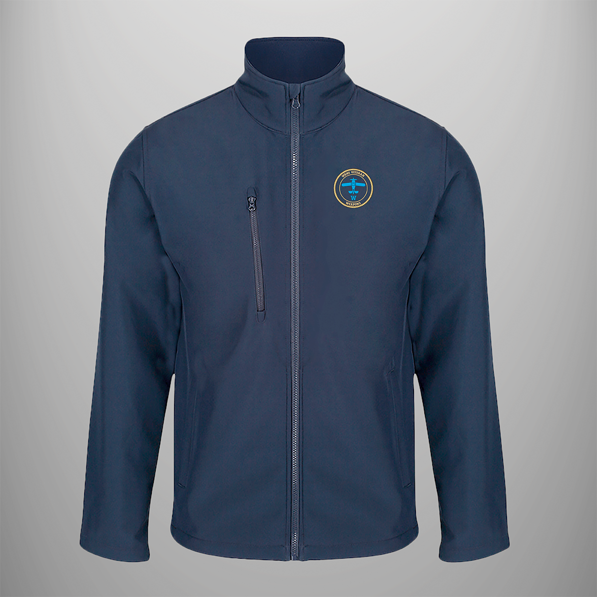 WRNS Fleet Air Arm Weapons veteran soft shell jacket in navy blue