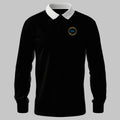 WRNS Quarters Assistant Branch Badge rugby shirt in black — front view