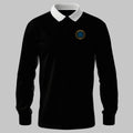 WRNS Radar Branch Badge rugby shirt in black — front view