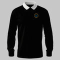 WRNS Radio Operator Branch Badge rugby shirt in black — front view