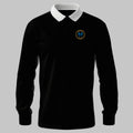 WRNS Signaller Branch Badge rugby shirt in black — front view