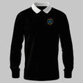 WRNS Stores Accountant Branch Badge rugby shirt in black — front view