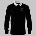 WRNS Telephonist Branch Badge rugby shirt in black — front view