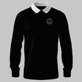 WRNS Training Support Assistant Branch Badge rugby shirt in black — front view