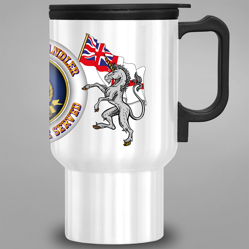 Aircraft Handler Veteran Proud to Have Served travel mug – right side