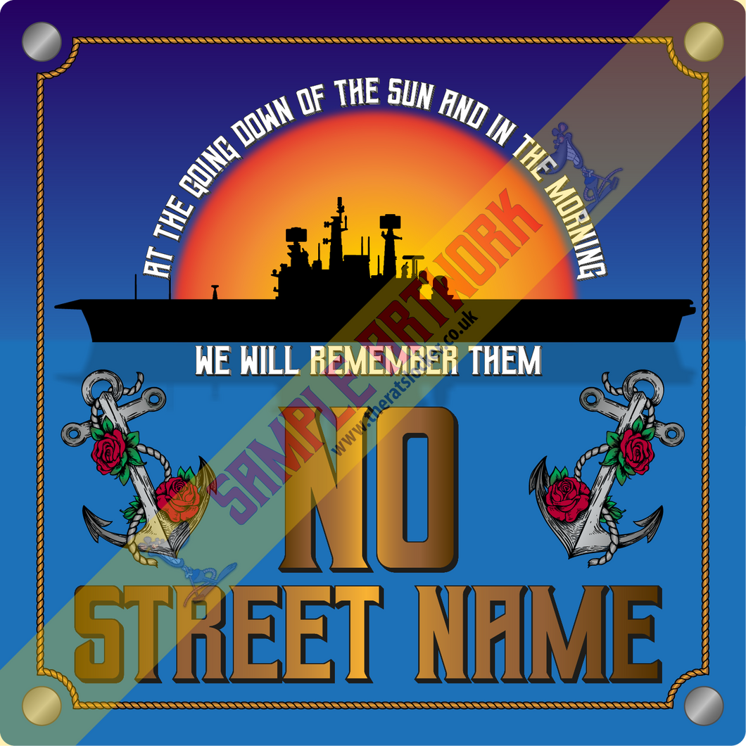HMS Ark Royal (RO9) - Personalised House Sign