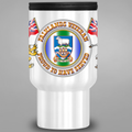 Falklands Veteran Proud to Have Served travel mug – front